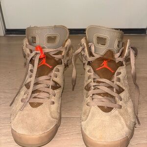 Jordan Suede Sneakers in Brown and Orange